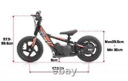 REVVI 16 Electric Balance Bike, Kids 5+ Year Olds, Blue, Pink, Orange, Black, Green