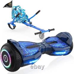 RRP£270? Balance Board LED Bluetooth Phone App Segway Blue 6.5 Wheels Music