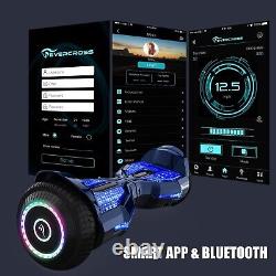 RRP£270? Balance Board LED Bluetooth Phone App Segway Blue 6.5 Wheels Music