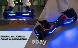 RRP£270? Balance Board LED Bluetooth Phone App Segway Blue 6.5 Wheels Music