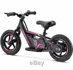 Renegade BB12 24V Lithium Electric Balance Bike Motorbike 12 Wheels Pink