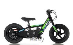 Revvi 12 Lithium-ion 24v Kids Electric Balance Bike MX Motorbike Green