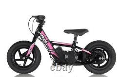 Revvi 12 Lithium-ion 24v Kids Electric Balance Bike MX Motorbike Pink