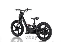 Revvi 16 Kids Electric Balance Bike Black 250w Brushless Motor