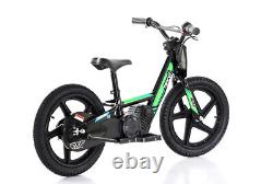 Revvi 16 Kids Electric Balance Bike Green 250w Brushless Motor