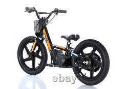 Revvi 16 Kids Electric Balance Bike Orange 250w Brushless Motor