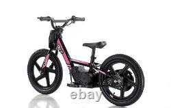 Revvi 16 Kids Electric Balance Bike Pink 250w Brushless Motor