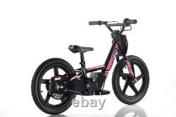 Revvi 16 Kids Electric Balance Bike Pink 250w Brushless Motor