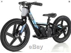 Revvi Electric Childrens Balance Bike 12 inch wheels Blue August Pre Order