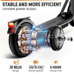 SISIGAD Electric Scooter For Adult, 10 Inches Tires, 42KM 10.4Ah Long Range