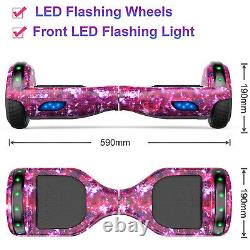 SISIGAD Hoverboard 6.5inch Scooter Bluetooth Self Electric Board Led Balancing