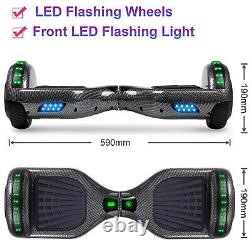 SISIGAD Hoverboard 6.5inch Scooter Bluetooth Self Electric Board Led Balancing