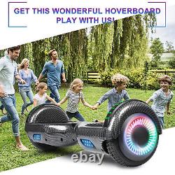 SISIGAD Hoverboard 6.5inch Scooter Bluetooth Self Electric Board Led Balancing