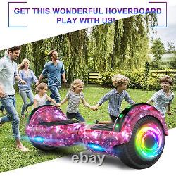 SISIGAD Hoverboard 6.5inch Scooter Bluetooth Self Electric Board Led Balancing