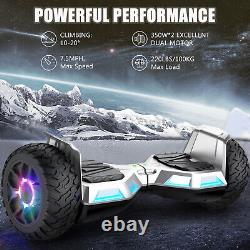SISIGAD Hoverboard 8.5inch Scooter Bluetooth Self Electric Board Led Balancing