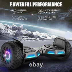 SISIGAD Hoverboard 8.5inch Scooter Bluetooth Self Electric Board Led Balancing