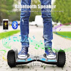 SISIGAD Hoverboard 8.5inch Scooter Bluetooth Self Electric Board Led Balancing