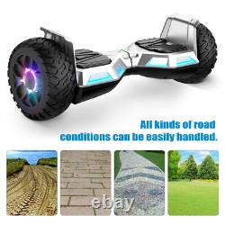 SISIGAD Hoverboard 8.5inch Scooter Bluetooth Self Electric Board Led Balancing