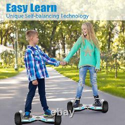 SISIGAD Hoverboard 8.5inch Scooter Bluetooth Self Electric Board Led Balancing