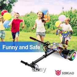 SISIGAD Hoverboard Hoverkart Scooter Bluetooth Self Electric Board Led Balancing