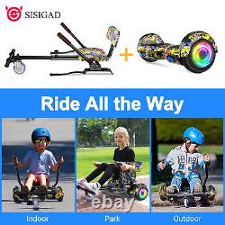 SISIGAD Hoverboard Hoverkart Scooter Bluetooth Self Electric Board Led Balancing