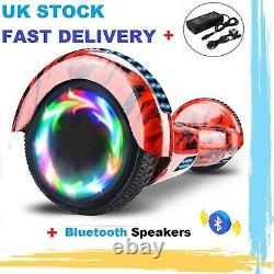 Self Balancing Electric Scooter HOVERBOARD LED 6.5 Swegway Red Flame