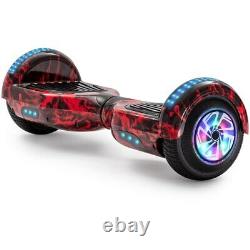 Self Balancing Electric Scooter HOVERBOARD LED 6.5 Swegway Red Flame