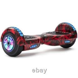 Self Balancing Electric Scooter HOVERBOARD LED 6.5 Swegway Red Flame