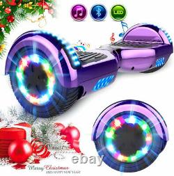 Self Balancing Scooter 6.5'' Bluetooth Hoverboard E-scooter UK Plug Flash Wheels