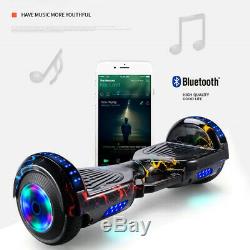 Self Balancing Scooter Electric Bluetooth Balance Board Flashy Wheels Uk