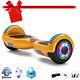 Self-balancing Skateboard 6.5'' Gold Hoverboard Electric Scooter With Led Lights