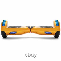 Self-Balancing Skateboard 6.5'' Gold Hoverboard Electric Scooter With LED Lights