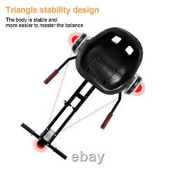 Self Electric Balancing Scooter Hoverboard HoverCart Kid Suspension GoKart Black