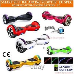 Self Electric Hover Scooter Balance Board LED Skate Bluetooth Inc Carry Case