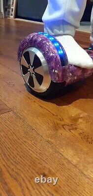 Smart Balance Wheel LED Lights Purple Plays Music Via Bluetooth Original Box