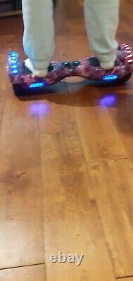 Smart Balance Wheel LED Lights Purple Plays Music Via Bluetooth Original Box