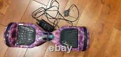 Smart Balance Wheel LED Lights Purple Plays Music Via Bluetooth Original Box