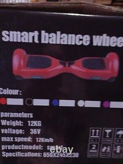 Smart Balance Wheel LED Lights Purple Plays Music Via Bluetooth Original Box