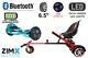 Turquoise Chrome 6.5 Ul2272 Hoverboard With Bluetooth & Led Wheels + Hoverkart