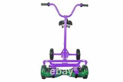White 6.5 UL2272 Certified Hoverboard Swegway & LED Wheels + HoverBike Purple