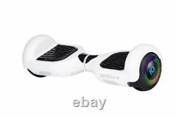 White 6.5 UL2272 Hoverboard Swegway with LED Wheels + Hoverkart HK5 Pink