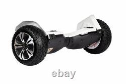 White G2 PRO 8.5 All Terrain Off Road Hoverboard UL2272 + HoverBike Purple