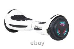 White ZIMX 6.5 UL2272 Hoverboard with Bluetooth & LED Wheels + Hoverkart