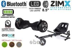 ZIMX Black G2 PRO 8.5 All Terrain Off Road Hoverboard UL2272 + HK8 Black