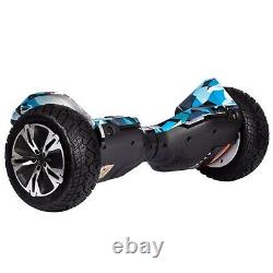 Zimx HB2 Kids Hover Board Blue Bluetooth Led High Powered Rapid Charge Balance